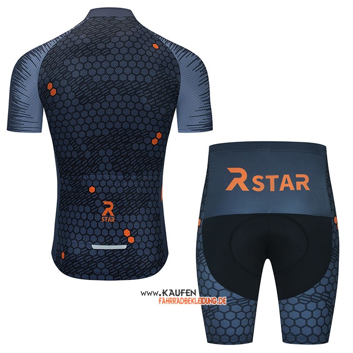 R Star Kurzarmtrikot 2021 und Kurze Tragerhose Tief Grau
